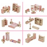 Set mobilier complet pentru casute de papusi - 6 in 1